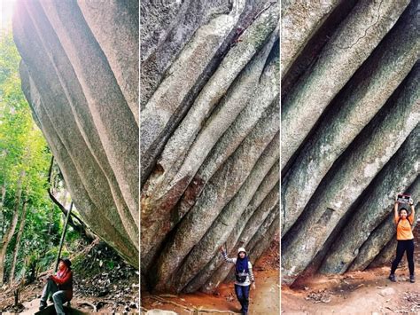 Jangan lepaskan peluang bergambar di wave rock, ianya memang cantik dan unik. 'Wave Rock' Bukit Baginda Tarikan Popular Kuala Pilah - LIBUR