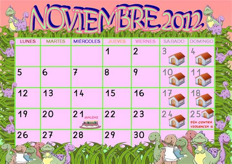 cole de colores calendario noviembre 2012