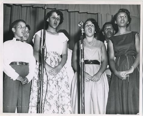 Spiritual Singers Standing On Stage At Glenville Folk Festival