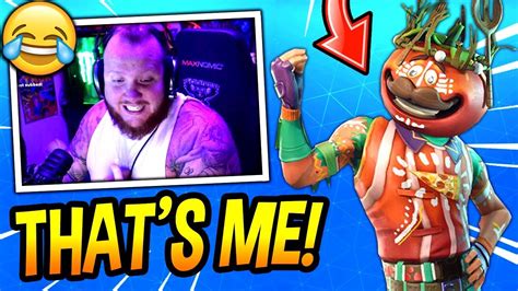 Timthetatman Reacts To Getting His Own Skin Tomatohead Crown