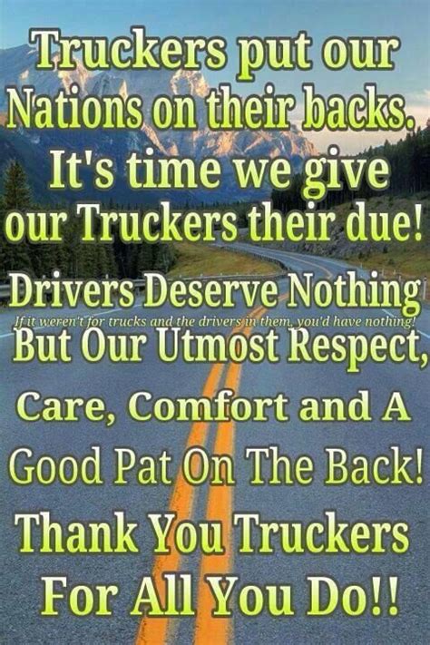 Thank You Truck Drivers Thank You Truck Drivers My Thoughts