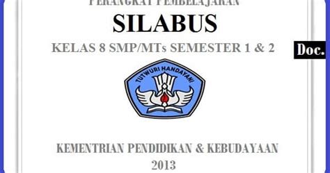 Silabus delapan kolom kelas 6 tahun 2019/2020. Silabus TIK Kelas 8 SMP Semester 1 dan 2 Th 2020 [K13 ...