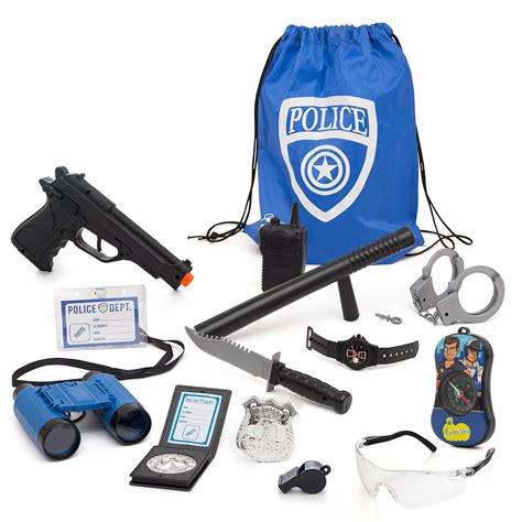 Police Role Play Kit By Funky Toys 15 Piece Cop Toy Set Gun Badge