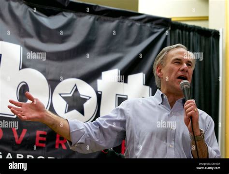 Texas Attorney General Greg Abbott During A Campaign Stop In Austin