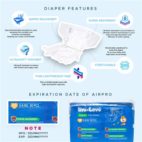 Unilove Airpro Baby Diaper 30s Newborn Pack Of 1