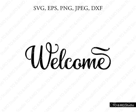 Welcome Svg Welcome Sign Svg Welcome Welcome Clipartsign Etsy