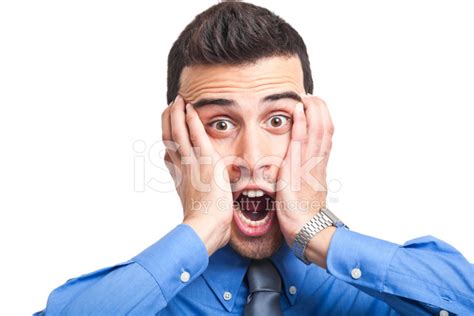 Young Man With A Funny Shocked Expression Stock Photo Royalty Free
