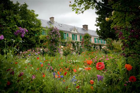 The House Of Claude Monet From Its Garden Giverny France Claude