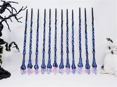 Witch Costume Wand Crystal Magic Wand Witch Wand Wizard Etsy
