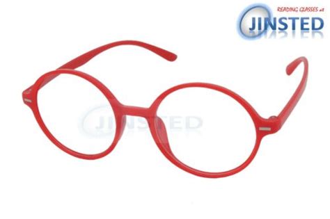 Adult Red Reading Glasses Round Spectacles Specs Long Sighted Unisex Frame Rg056 Ebay
