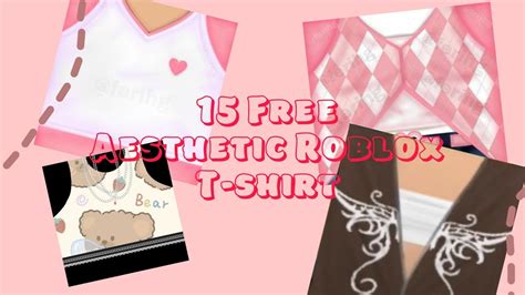 15 Free Aesthetic Roblox T Shirt Dellydear Youtube