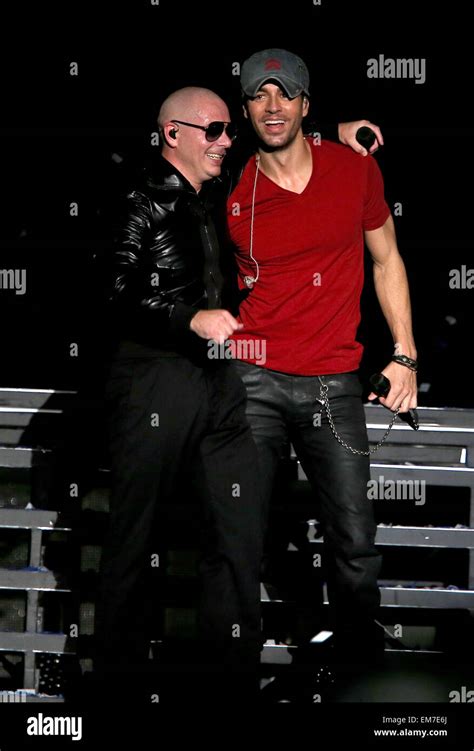 Enrique Iglesias And Pitbull Perform Live During Their Fall Tour At The