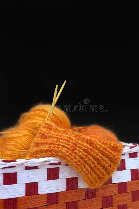 Red Wool And Knitting Needles Stock Photo Image Of Life Wool 40206988