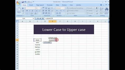 How To Change Lowercase To Uppercase In Excel 2010 Shortcut Key Tech