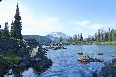 Free Download Lake Central Oregon Sparks Lake Scenic Mountains