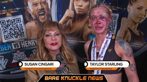 Taylor Starling Vs Charisa Sigala Post Fight Interview With Susan
