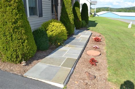 Flagstone Walkway Landscape Patio Brilliant Ideas For