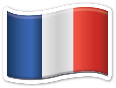 Flag Of France Bandera De Francia Pegatinas Imprimibles Emojis