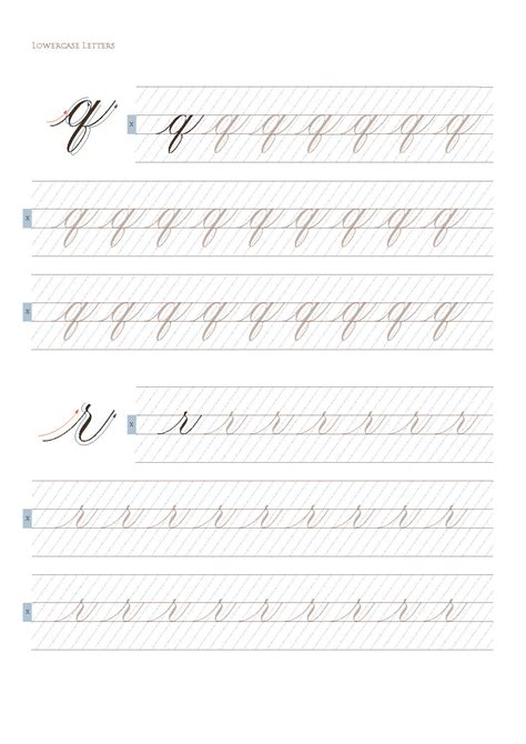 Copperplate Practice Guidelines Printable Tri Shiba