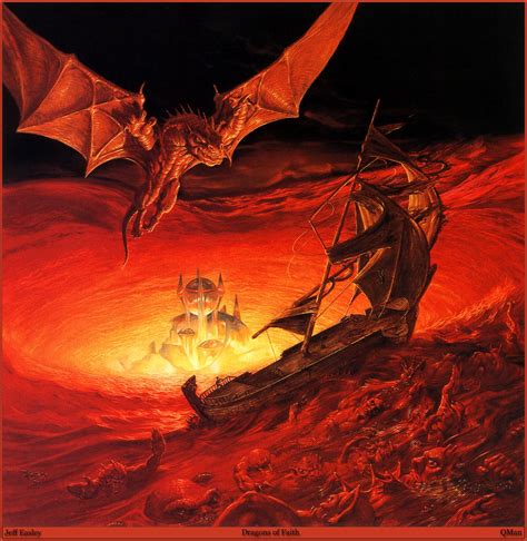 Image Dragons Jeff Easley Fantasy Ship