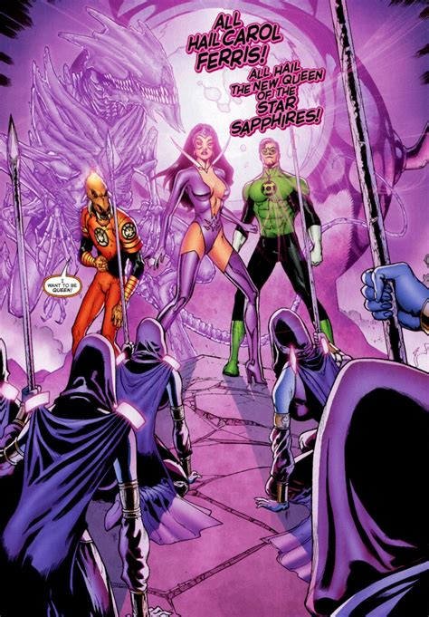 Star Sapphire Carol Ferris Green Lantern Hal Jordan In Green Lantern