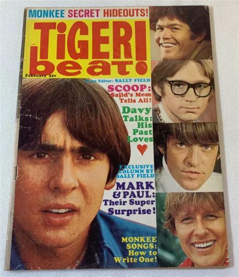 February 1968 Tiger Beat~monkeessally Fieldholliesbuckinghamscowsills More 995 Picclick