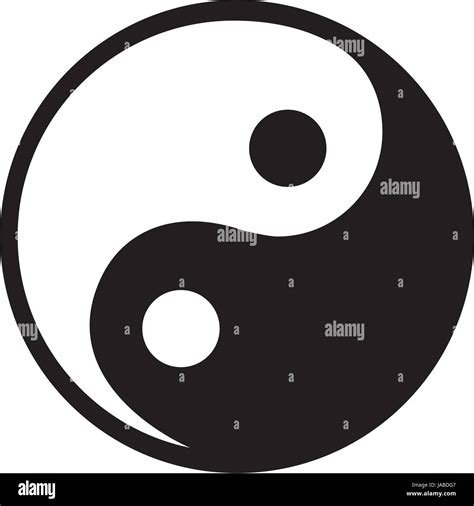 Yin Yang Symbol Isolated Icon Stock Vector Image And Art Alamy