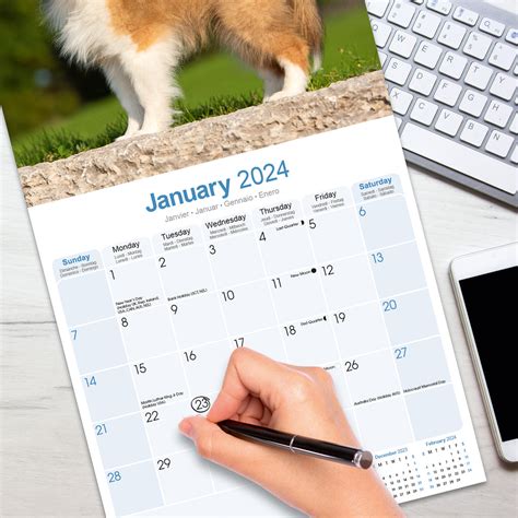 Shetland Sheepdog Calendar 2024 Avonside Publishing Ltd