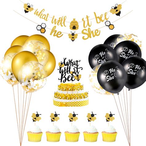 Buy 23 Pieces What It Bee Gender Reveal Party Decorations Set He Or She