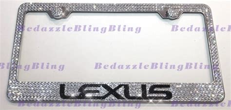 Lexus License Plate Frame Bedazzle Holder Made W Swarovski Etsy