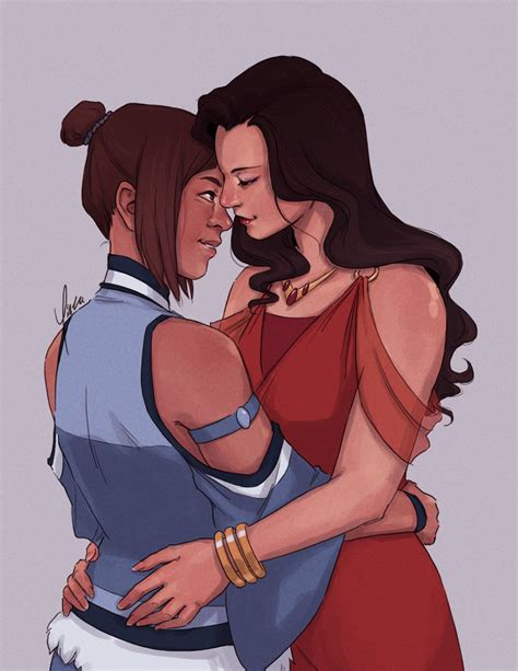 X Legend Of Korra Fanart Print Korrasami Embrace Etsy M Xico