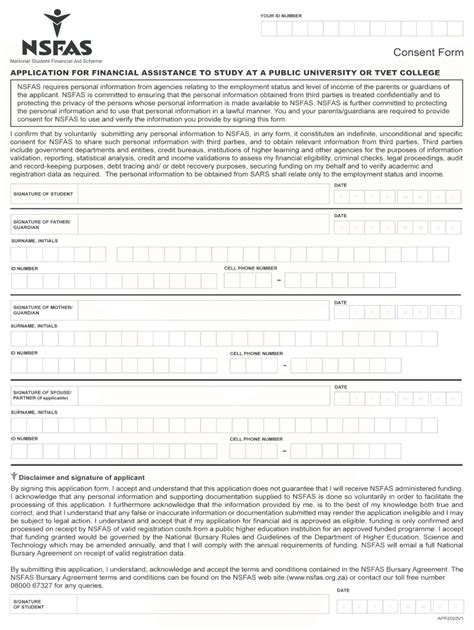 2020 2024 Za Nsfas Consent Form Fill Online Printable Fillable Blank