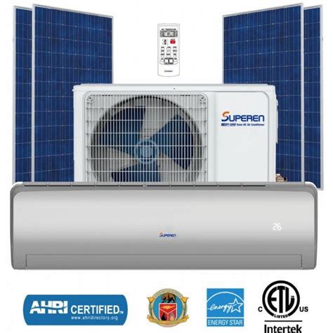 You simply divide the power ac required by the sum of wattage of total solar panels. Solar Air Conditioner - Discover Energy