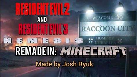 Raccoon City From Resident Evil 2 And Resident Evil 3 REMADE IN