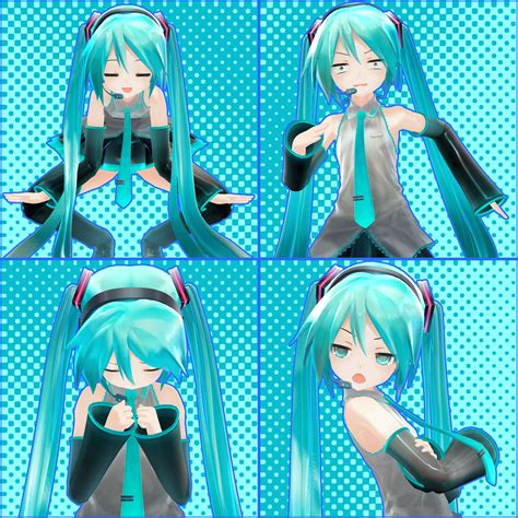 The Many Faces Of Hatsune Miku By Link Pikachu On Deviantart