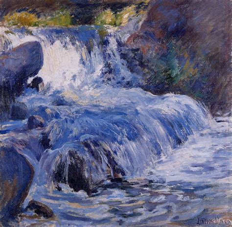 The Waterfall Painting John Twachtman Oil Paintings