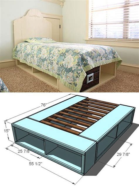 Diy Platform Bed Frame With Storage All You Need Infos