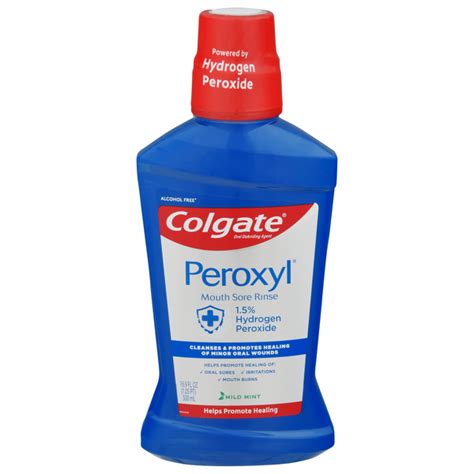 Save On Colgate Peroxyl Mouth Sore Rinse Mild Mint Alcohol Free Order