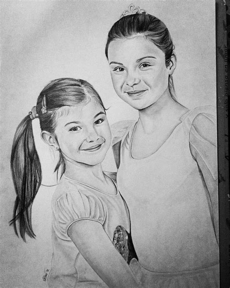 Beautiful Sisters By Nacans Sisters Drawing Drawings Pencil Drawings