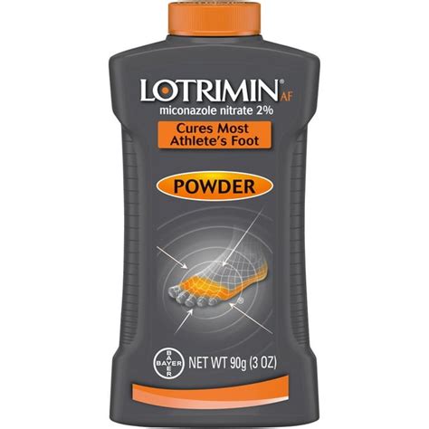 Lotrimin Af Athletes Foot Antifungal Powder 3 Ounce Bottle Walmart
