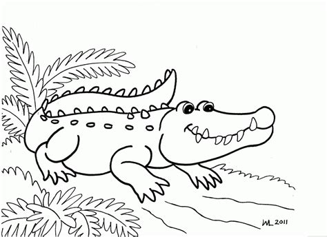 Free Printable Crocodile Coloring Page For Kids Coloring Page