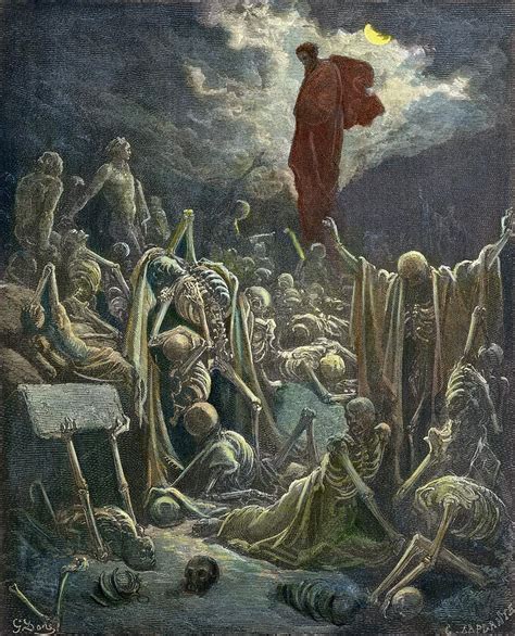 Valley Of Dry Bones 1 Painting By Gustave Dore Pixels
