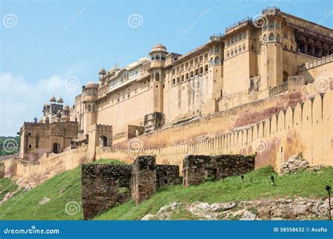 Amber Fort Rajasthan India Stock Photo Image Of Majestic Landmark
