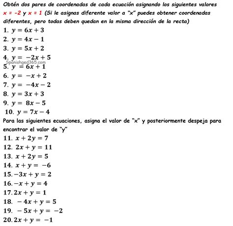 5ta Clase De Álgebra Ecuaciones Lineales En El Plano Cartesiano