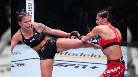 Luana Santos não bate o peso da categoria peso galo mas vence no UFC