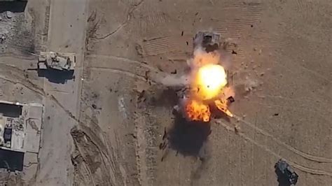 Video Reportedly Shows Isis Drone Dropping Bomb On Iraqi Tank Daily Telegraph