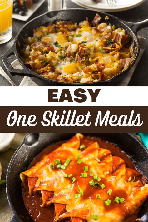 24 Easy One Skillet Meals Insanely Good