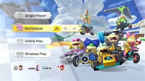 Mario Kart 8 Deluxe Main Menu Multiplayer Mode Picture 1 Youtube