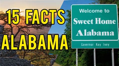 Alabama 15 Facts About Alabama Sweet Home Alabama Youtube