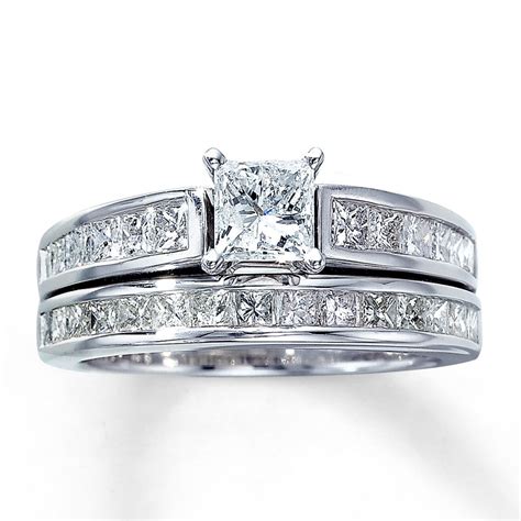 Princess Cut Diamond Wedding Ring Sets Wedding And Bridal Inspiration